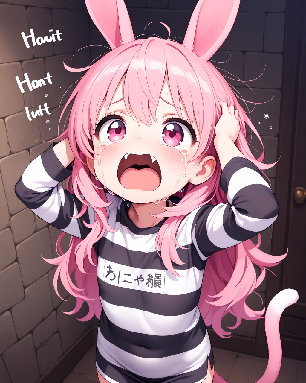 にゃぜか、うさ耳になったら逮捕されたにゃん！！