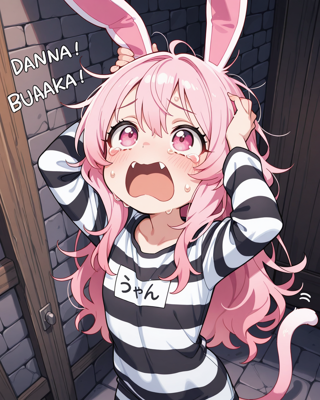 にゃぜか、うさ耳になったら逮捕されたにゃん！！