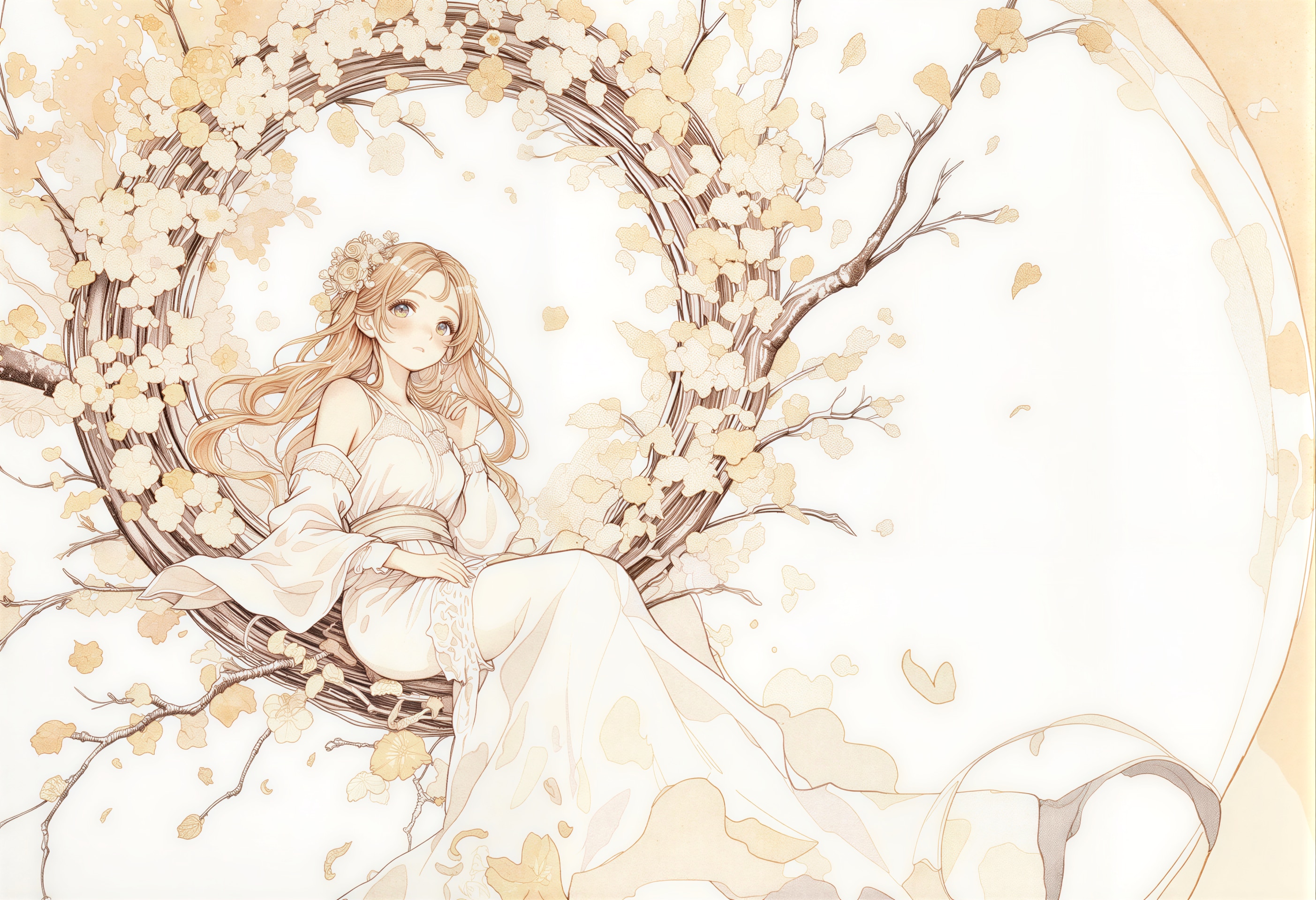 花冠の少女 3 | の人気AIイラスト・グラビア
