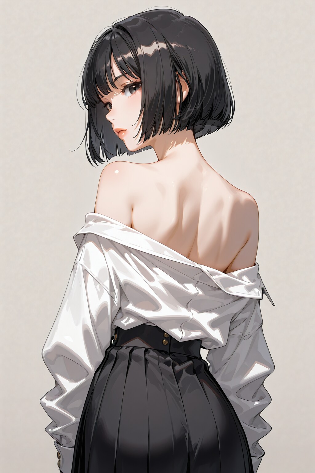 肩出しシャツ