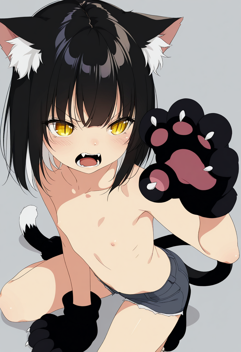 闘う猫娘ちゃん（弱い）