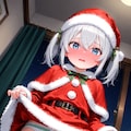 あ、あの、クリスマスプレゼントは……何がほしいですか？　ギャルのパンティー？　ご、ごめんなさい、そういうものはちょっと……あ、あの、わ、私のでよければ……ど、どうぞ。 3枚目
