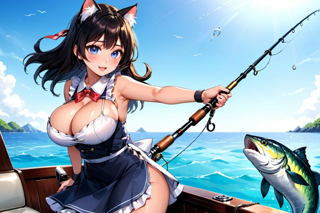 猫娘は機械仕掛けの魚を釣る03