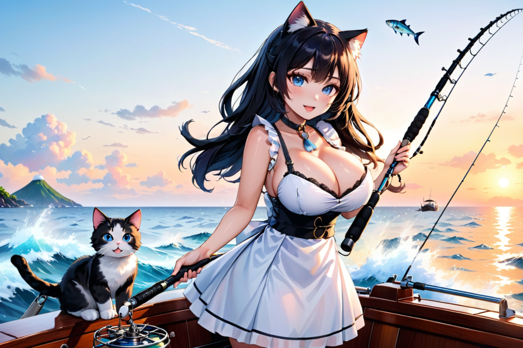 猫娘は機械仕掛けの魚を釣る03