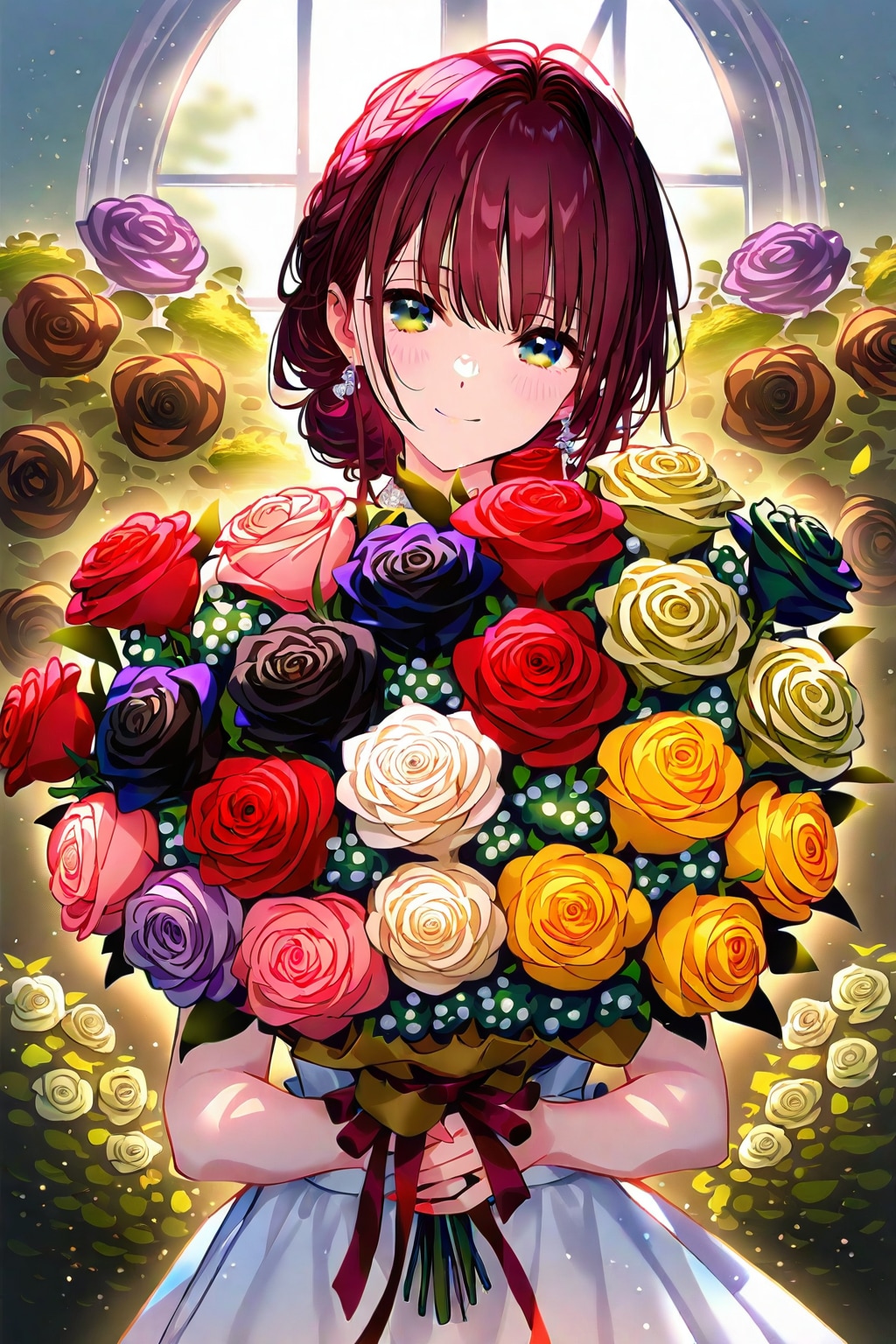 たくさんの花束で感謝