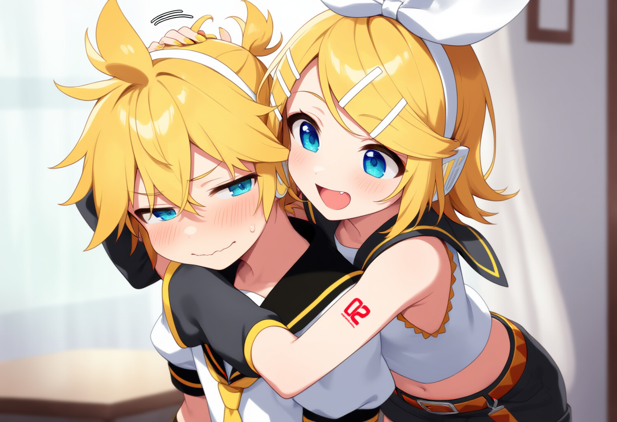 ボーカロイド　れんきゅんがよしよしされるだけ　（リン版）