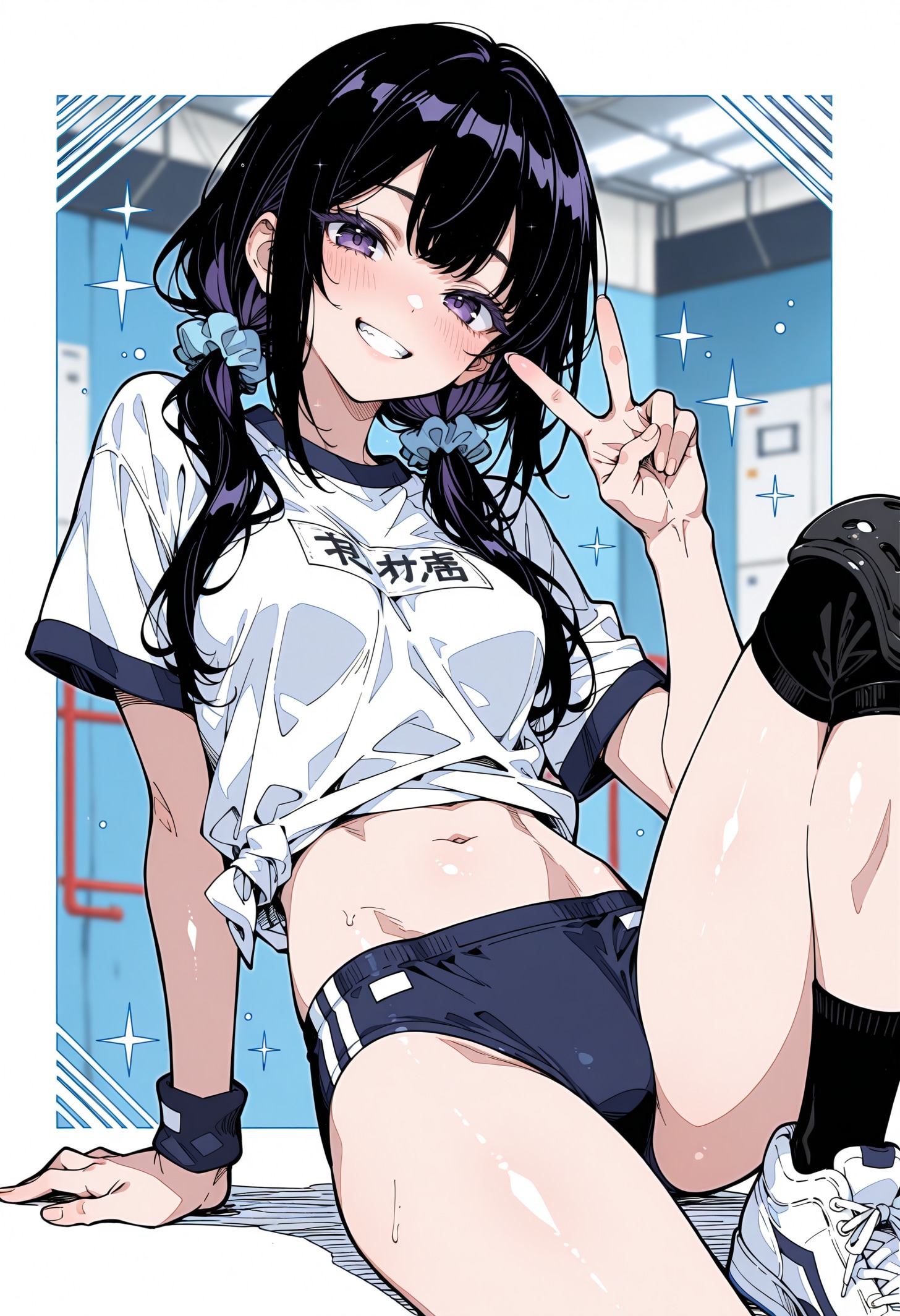 黒髪体操服