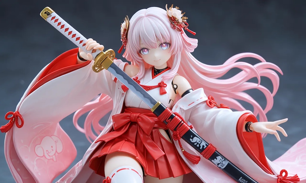 異世界制服少女達　メカ娘　姫巫女　アクリルドールフィギュア