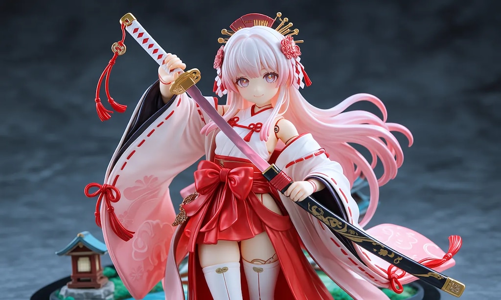 異世界制服少女達　メカ娘　姫巫女　アクリルドールフィギュア