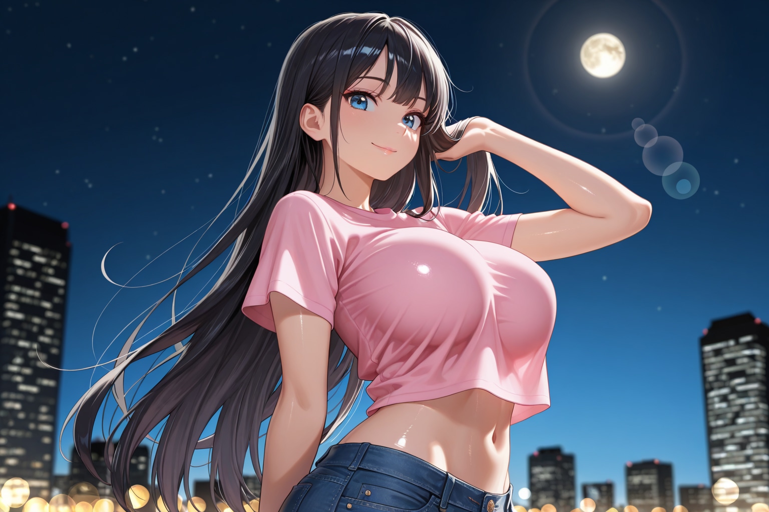 月の光と君の髪