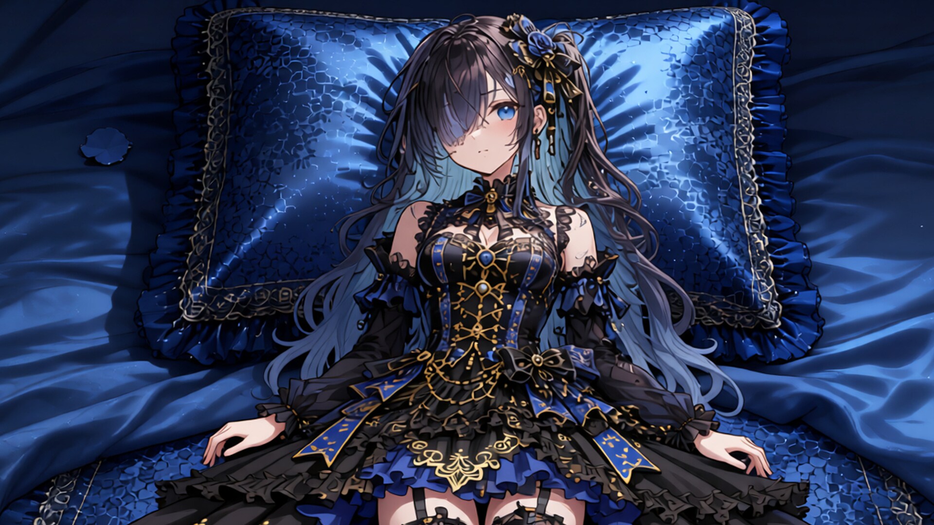 黒髪少女とドレス　その8