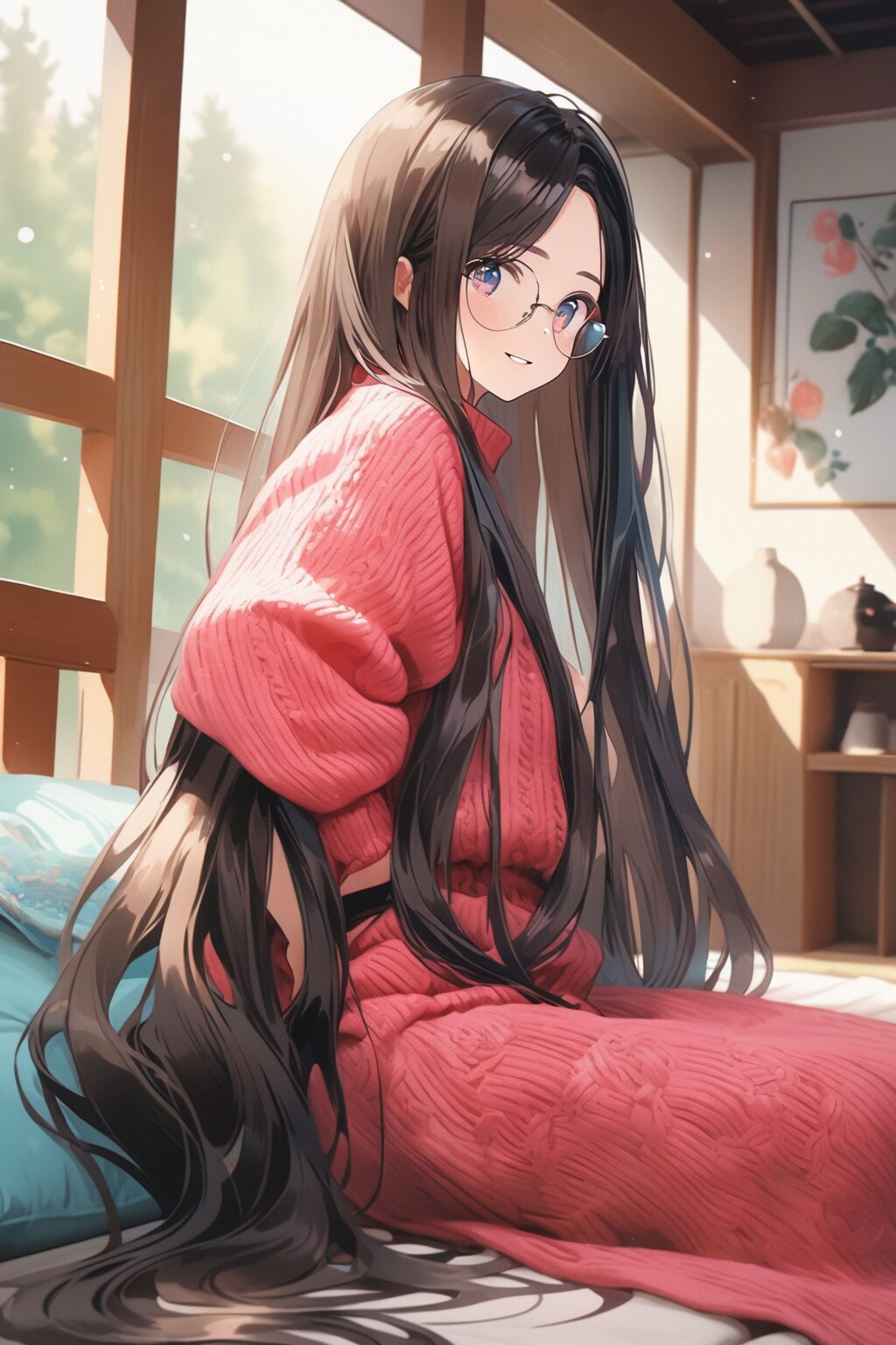 VEGA超長髪眼鏡さん | の人気AIイラスト・グラビア