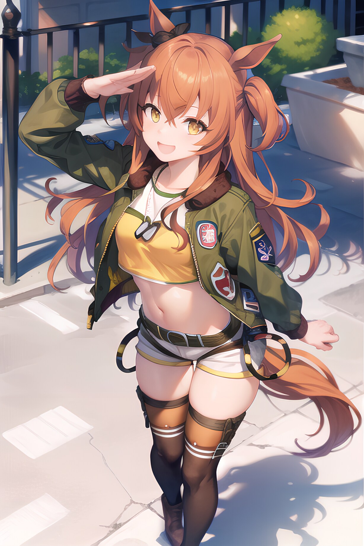 マヤノトップガン 敬礼