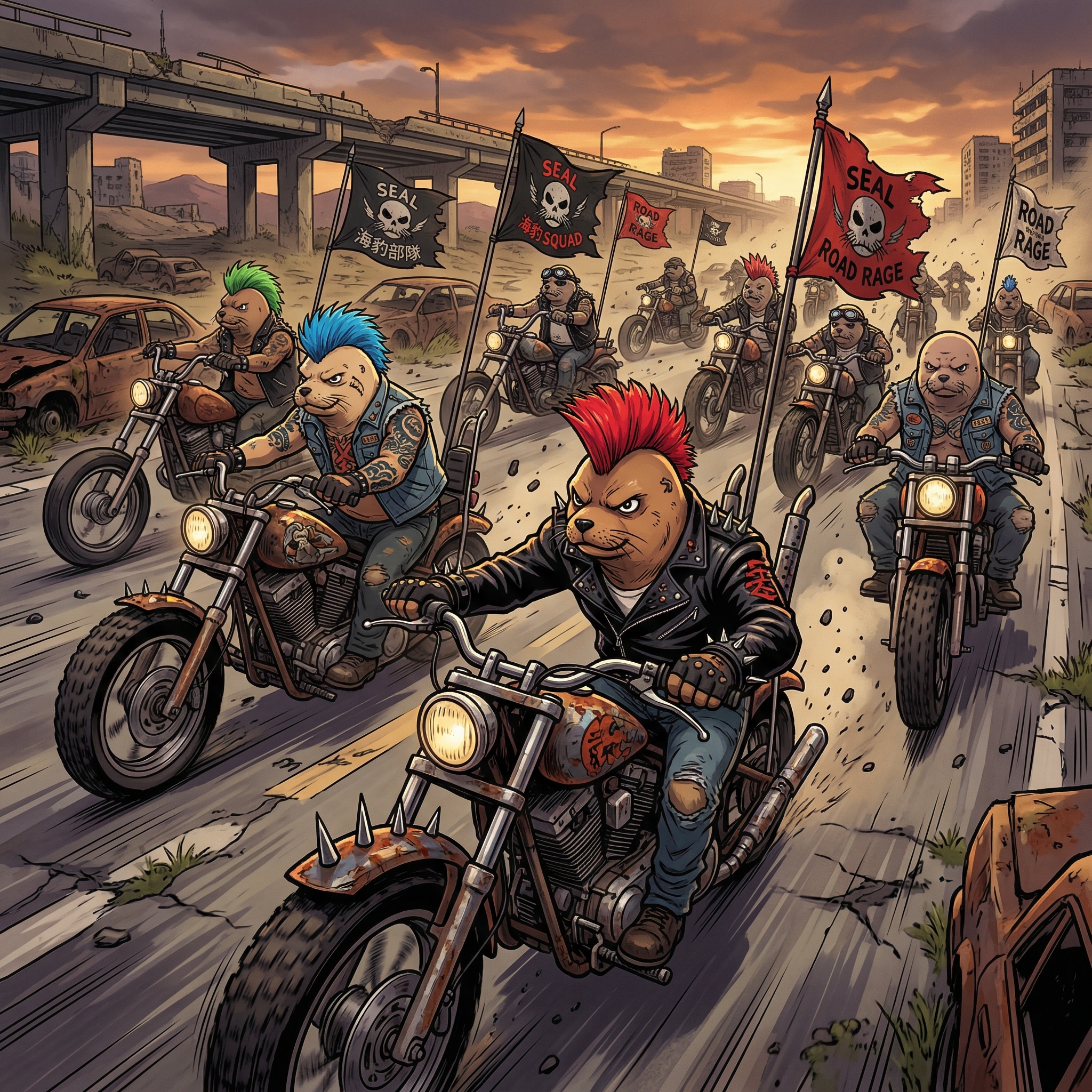 世紀末海豹伝説 | の人気AIイラスト・グラビア