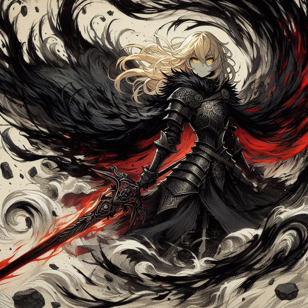 ブロンドの女騎士さん859