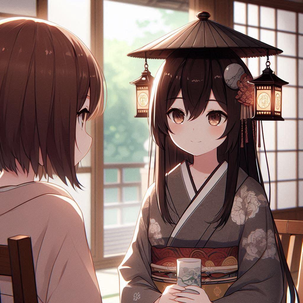 石灯籠ちゃんとお話し | の人気AIイラスト・グラビア