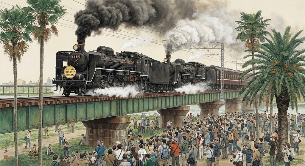 SLお別れ運転列車光景 | の人気AIイラスト・グラビア