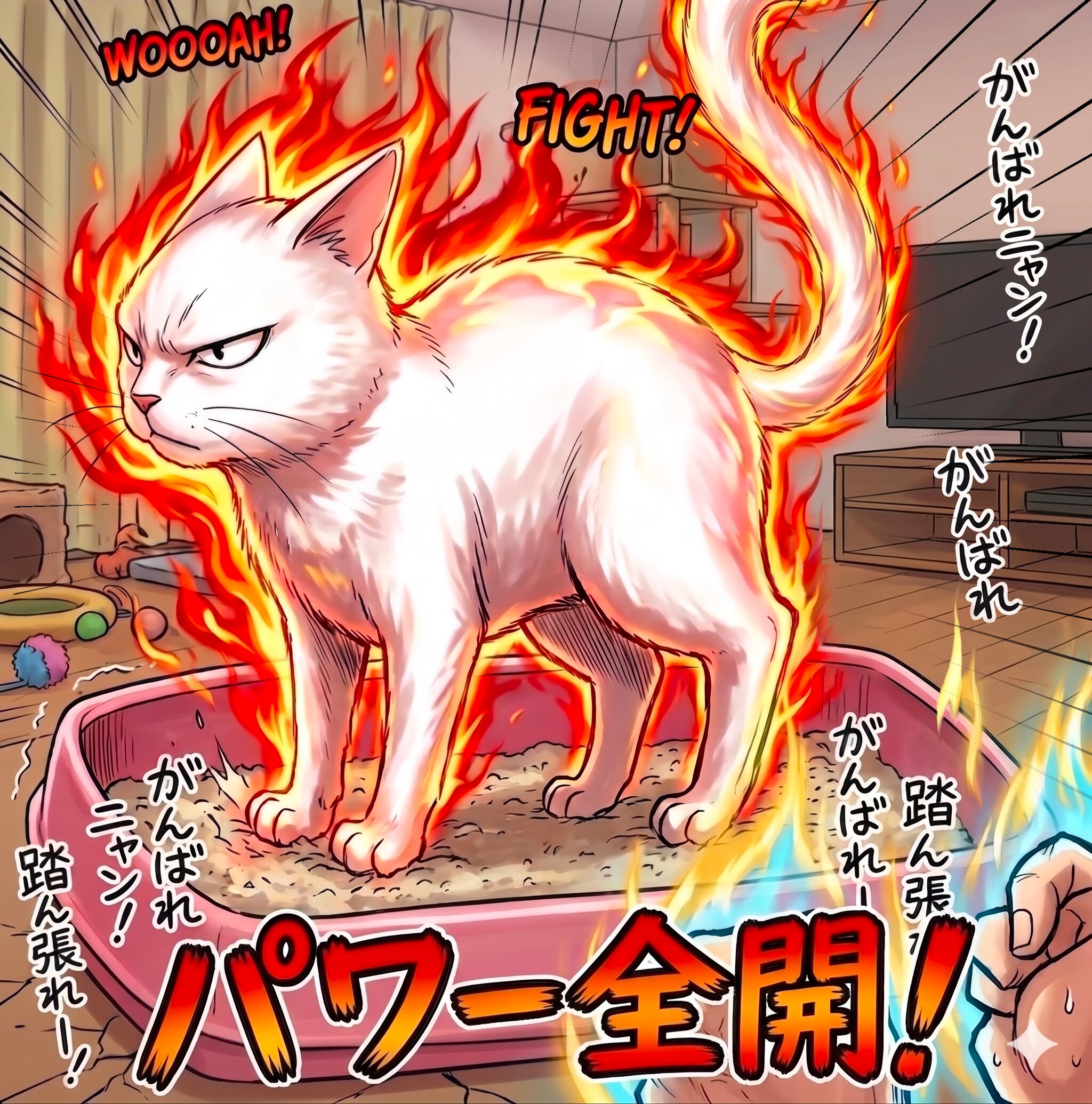 パワー全開！見守る家族。