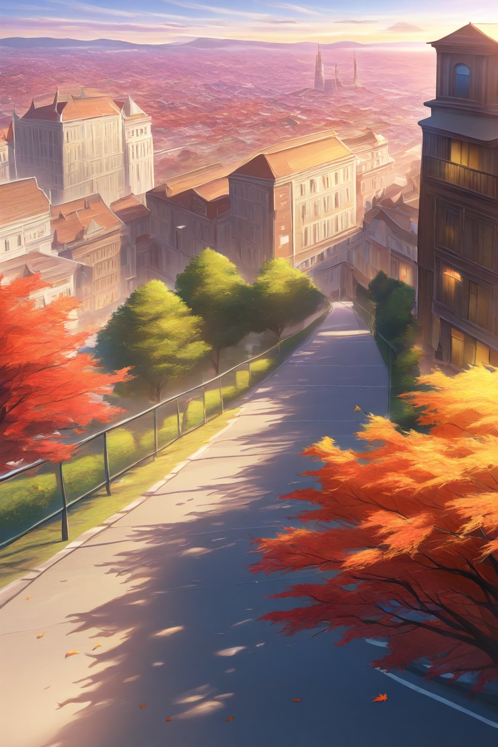 秋の都市 | の人気AIイラスト・グラビア