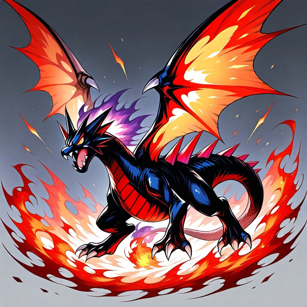 甥っ子考案　悪炎のドラゴンポケモン