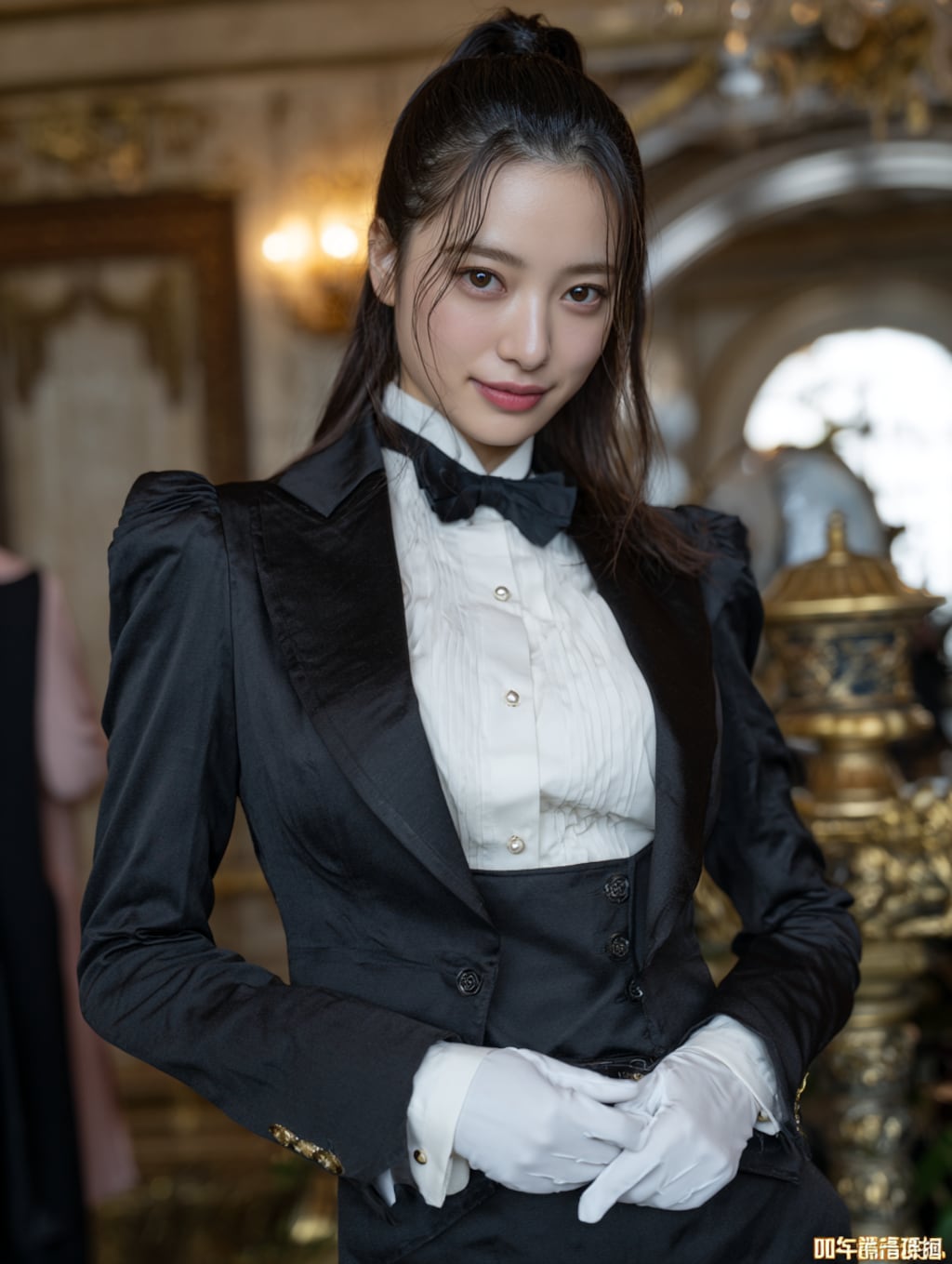 タキシードに身を包む執事ちゃん