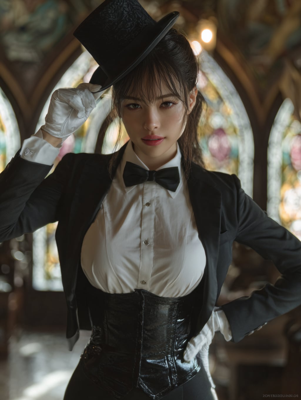 タキシードに身を包む執事ちゃん