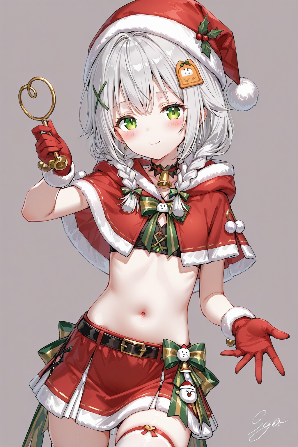 ヘソ出しサンタ