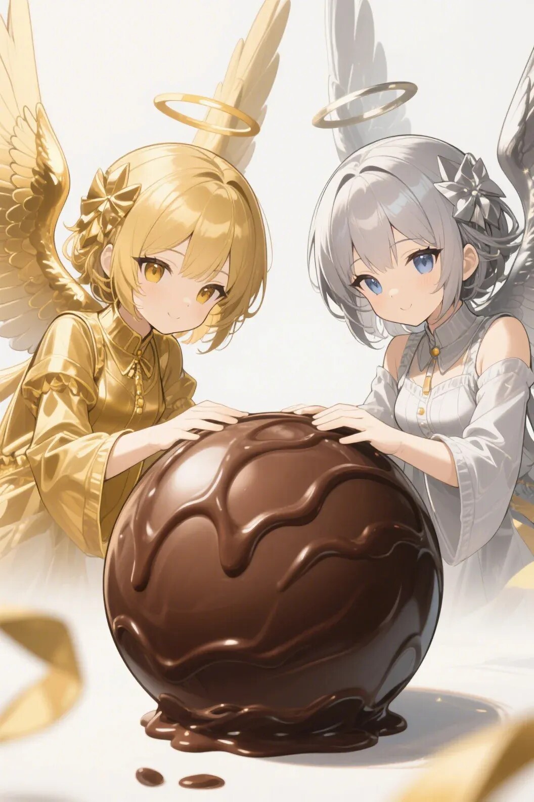 金と銀のエンゼル105 | の人気AIイラスト・グラビア