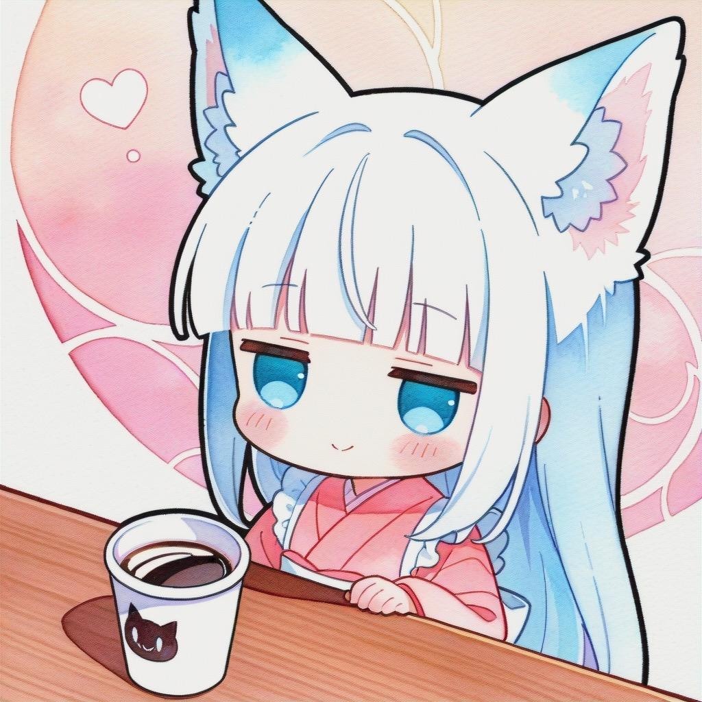 飲むきつねっ娘