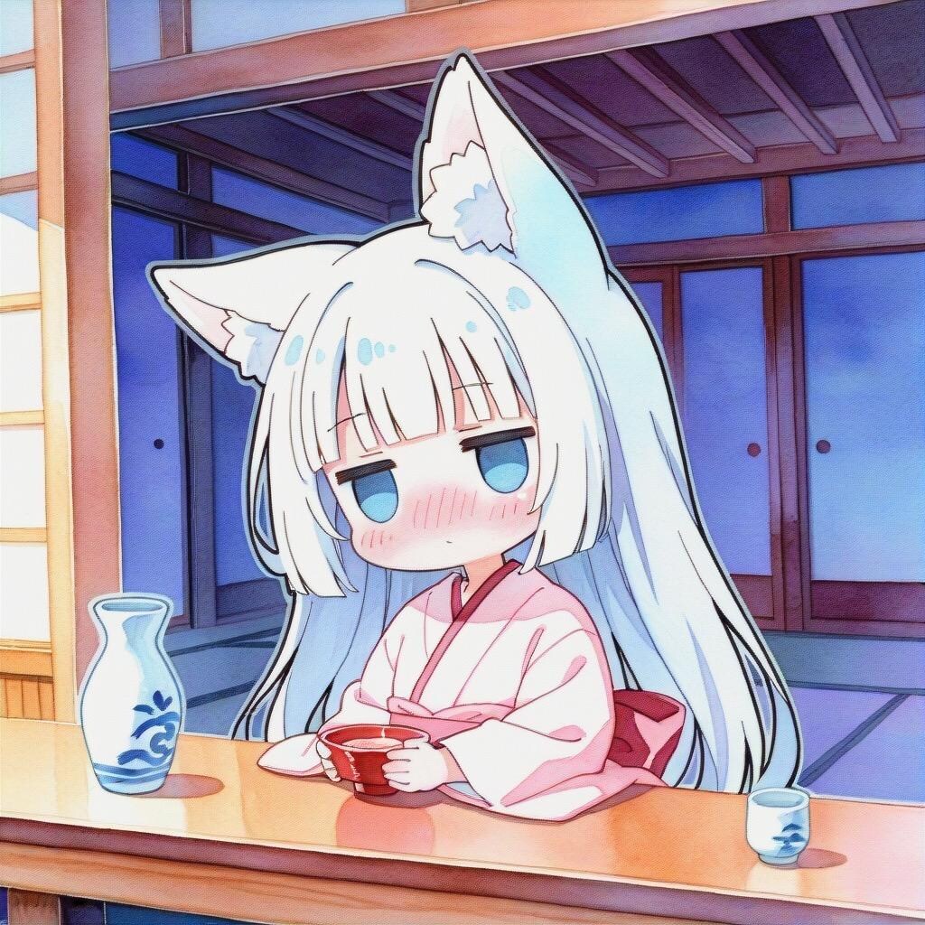 飲むきつねっ娘