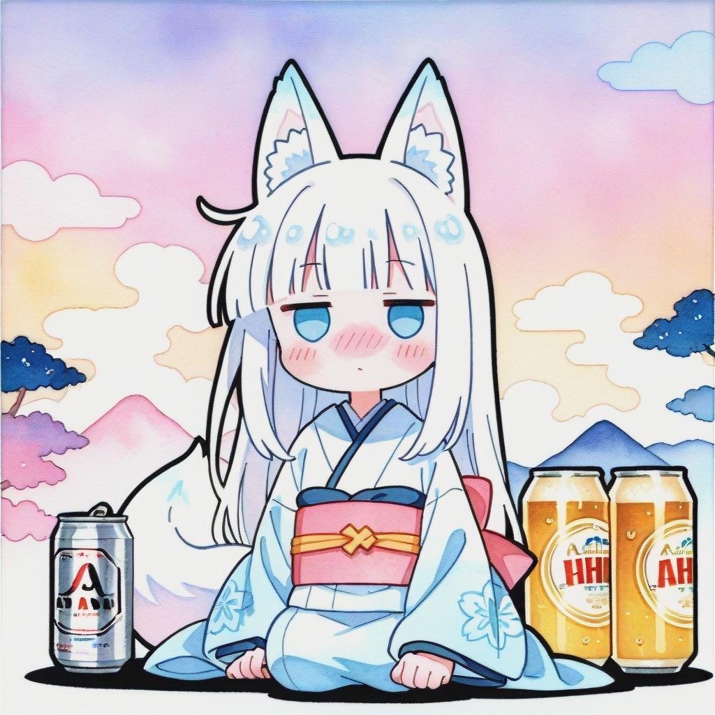 飲むきつねっ娘