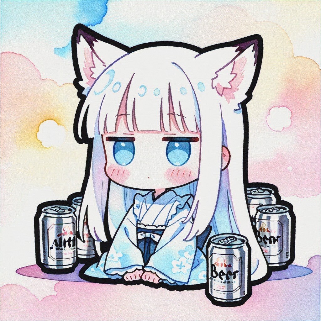 飲むきつねっ娘