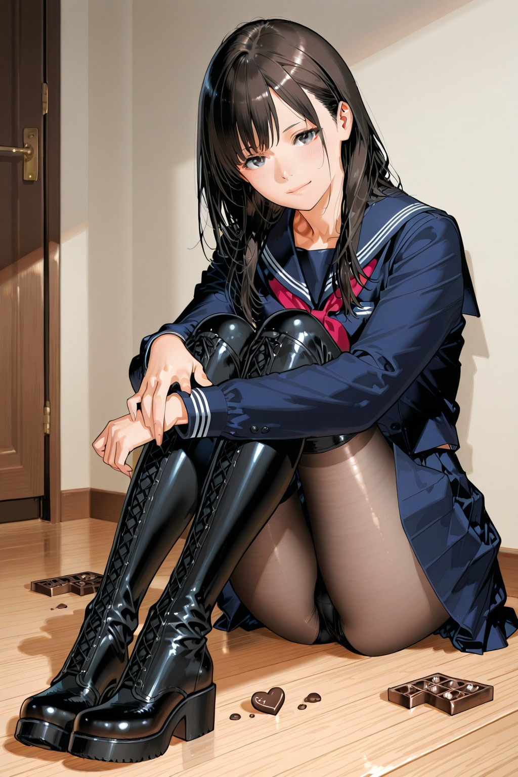 チョコレートの服は描いて貰えなかった