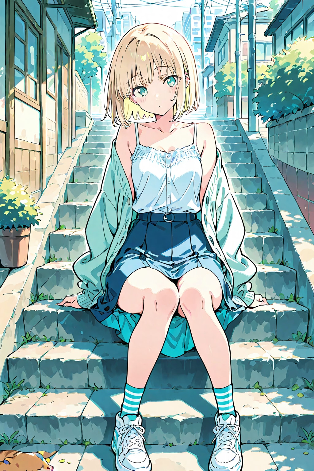 キャミソールの女の子 | の人気AIイラスト・グラビア