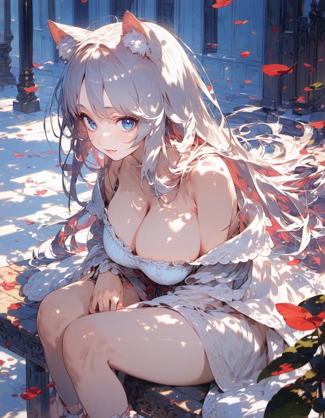 White Fox in Bloom