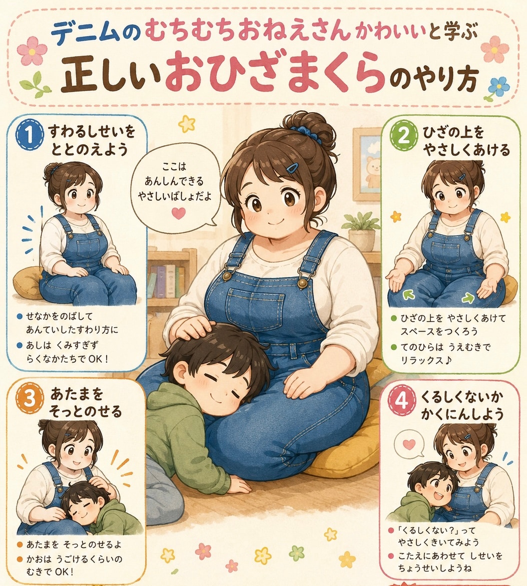 おひざまくらのやり方