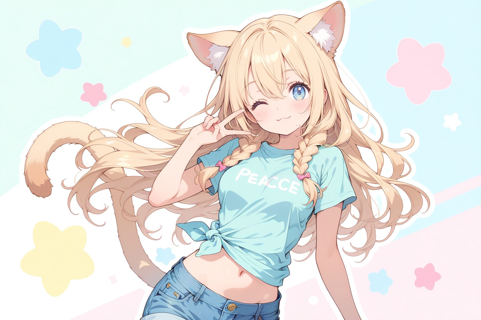 はっぴーピース☆ | の人気AIイラスト・グラビア