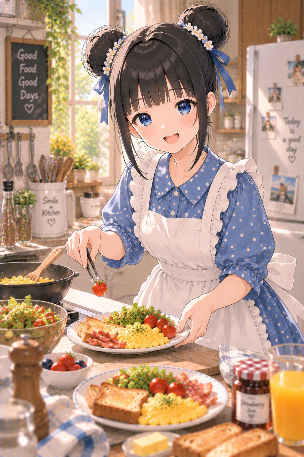 おだんごちゃん🍡✨と朝ごはん🍚✨　9/21 | の人気AIイラスト・グラビア
