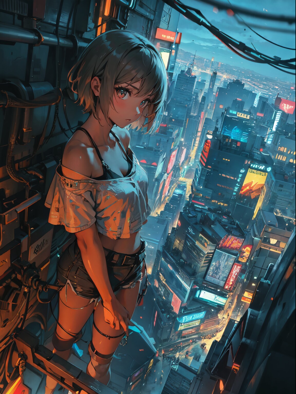 街並みが見えるよ