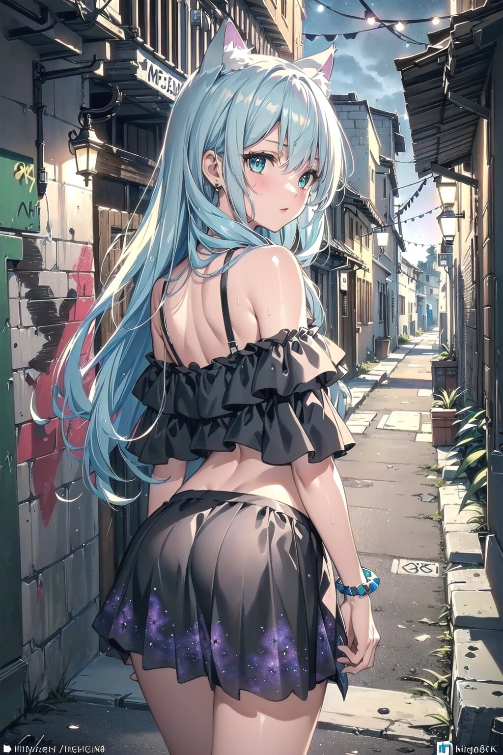 なんだか怖いところに入っちゃいました🐱💦 | の人気AIイラスト・グラビア