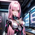 ピンク髪メカ子 4枚目