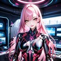 ピンク髪メカ子 2枚目