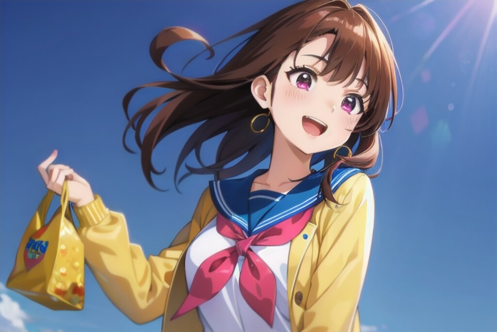 学校屋上昼休み