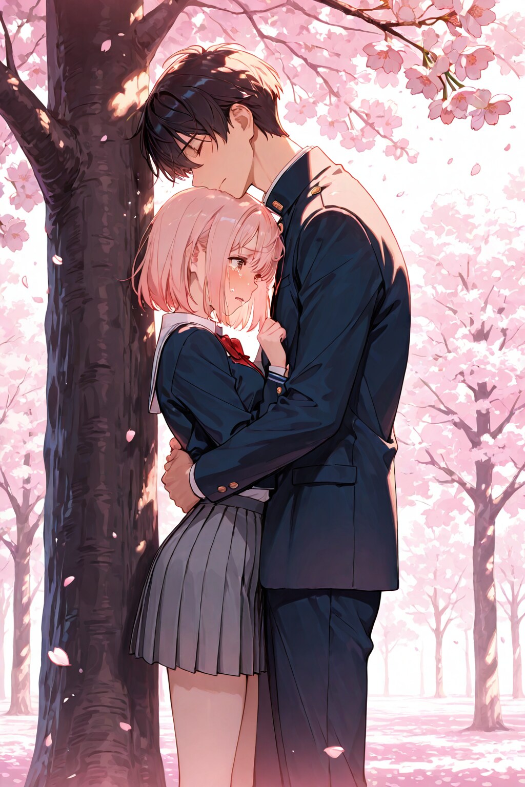 桜と青春の１ページ