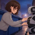 ロボットと少女 2枚目