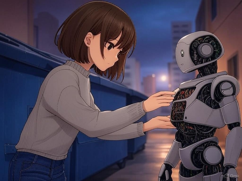 ロボットと少女