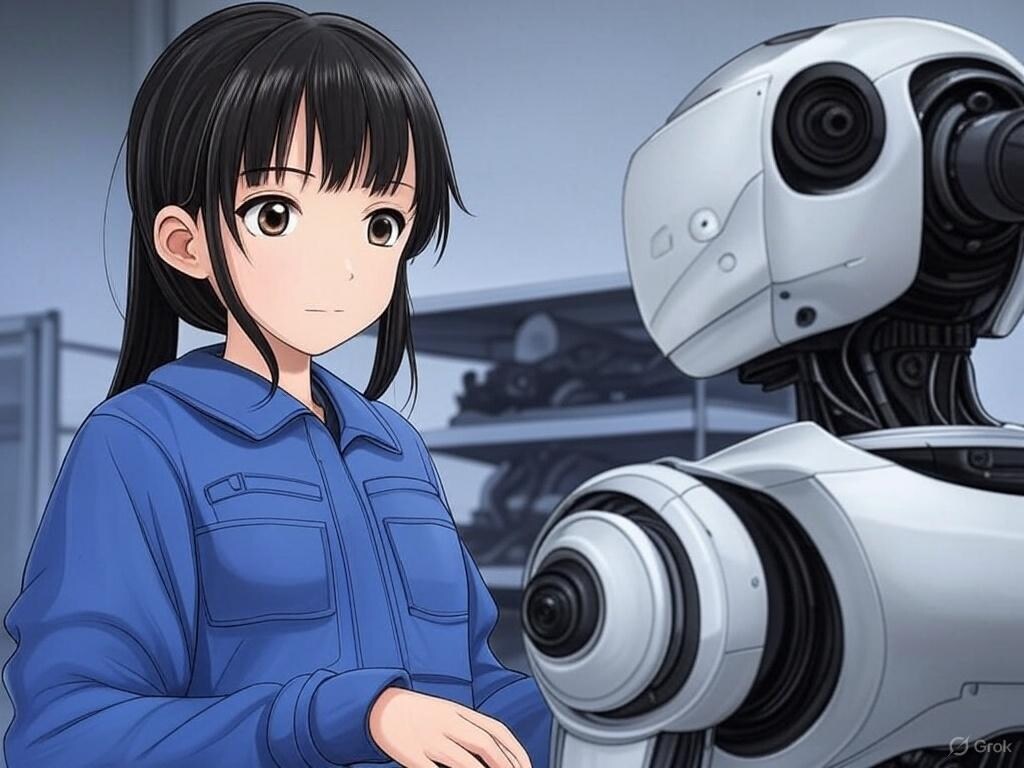 ロボットと少女