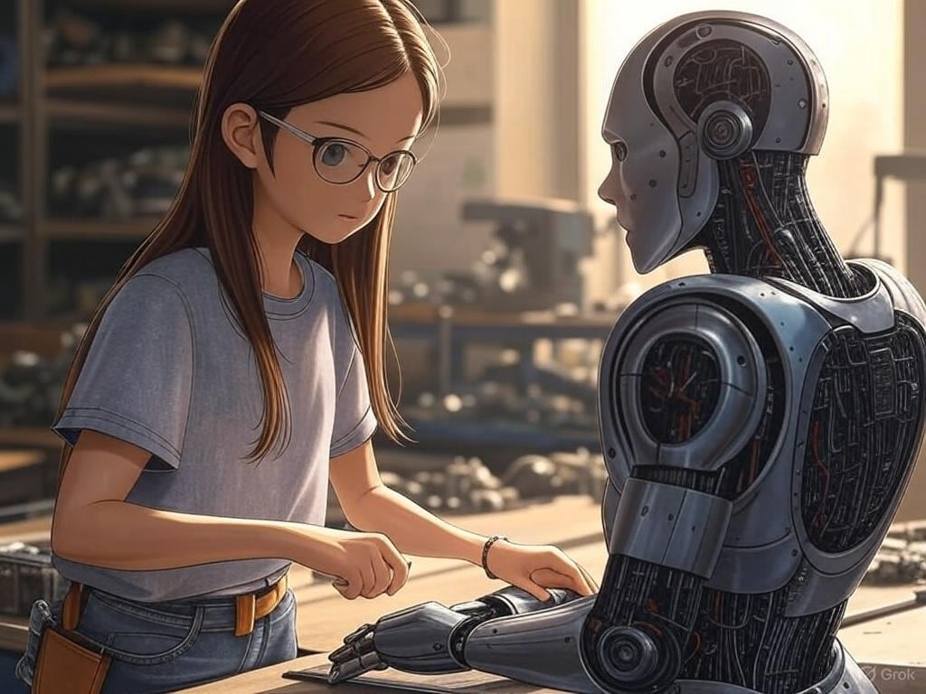 ロボットと少女