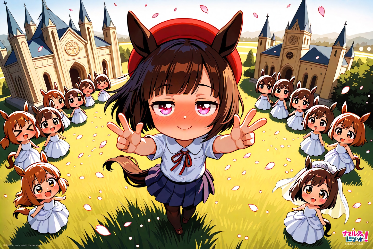 そそ-、ちびちゃんたち合ってるよ-♪。