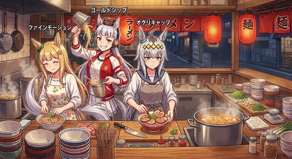 Geminが選ぶラーメン屋ウマ娘